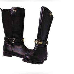 Michael Kors MK Parson Girls Toddler Sz 7 Chocolate Brown Tall Fashion Boots